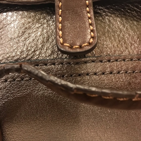 Fossil Crossbody Metallic Silver and Brown - Picture 2 of 2